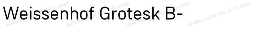 Weissenhof Grotesk B字体转换